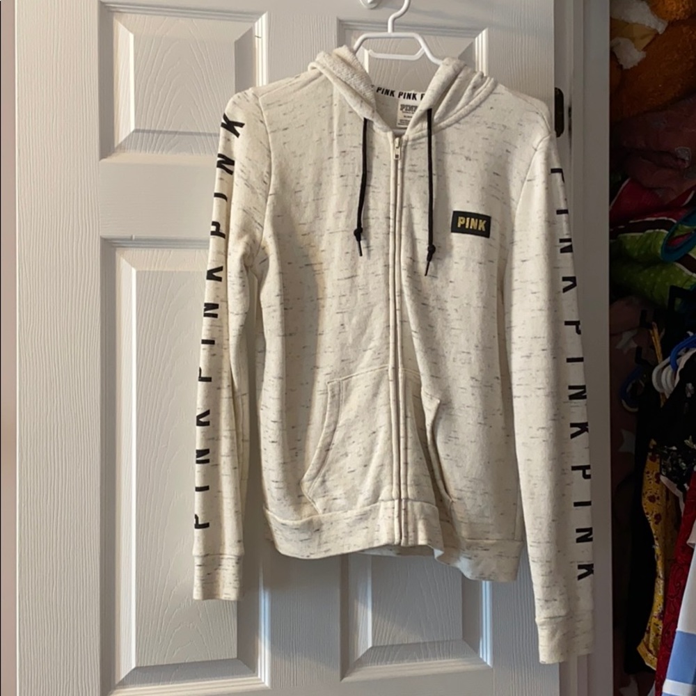 White PINK sweater. Size M✨ 10/10 condition